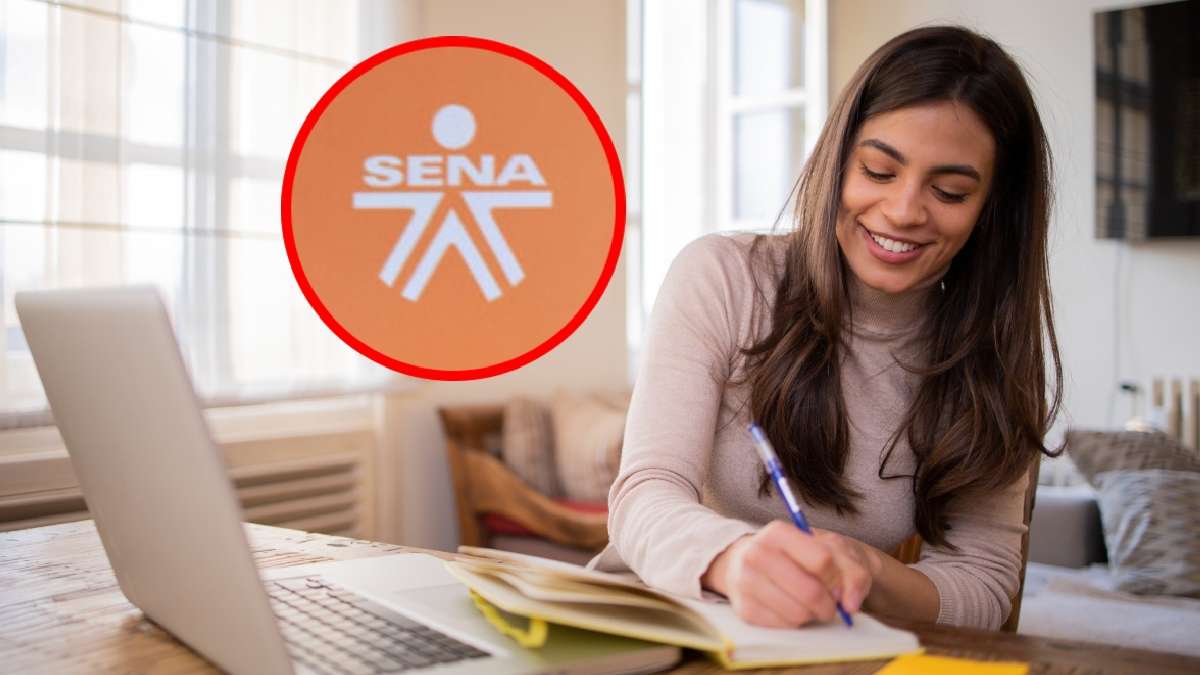 Inscripciones Abiertas-MP Noticias, imagen de joven escribiendo en agenda y con una computadora al lado, logo del SENA
