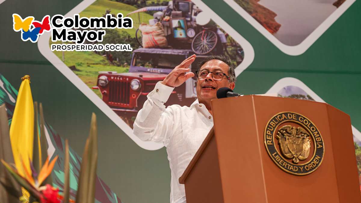 Adultos Mayores-Mp Noticias, Presidente Petro, logo programa colombia mayor