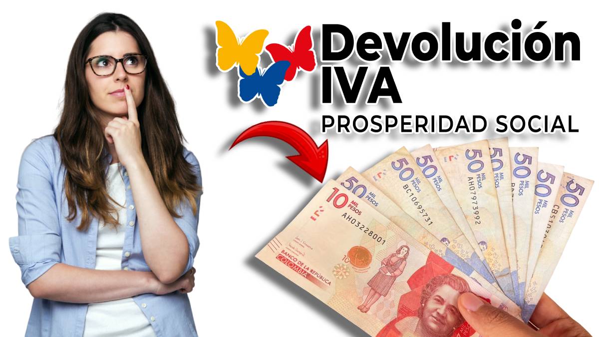 Giros pendientes-MP Noticias,imagen de mujer pensativa, logo de devolución IVA, billetes colombianos