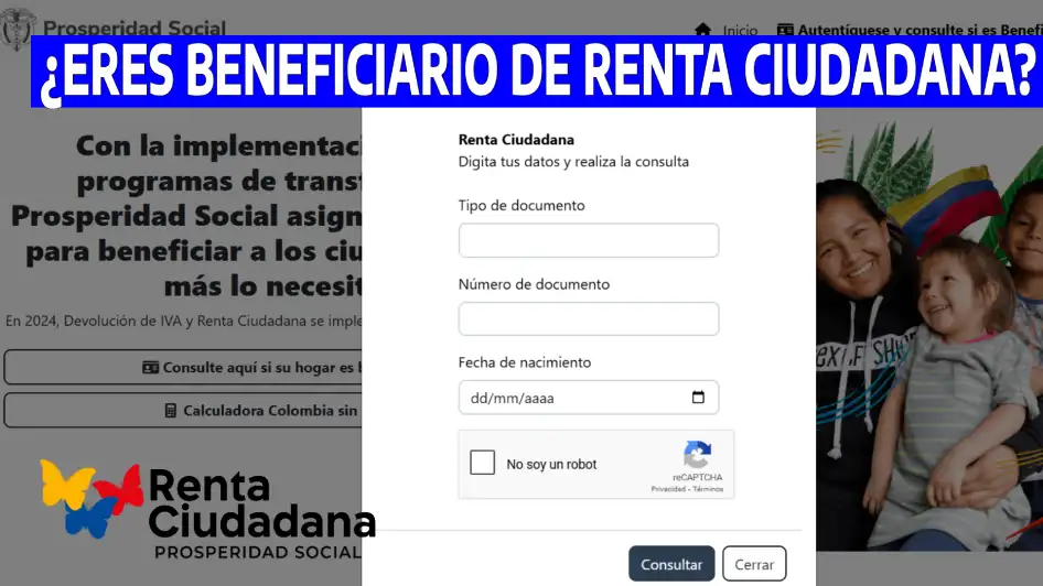 Eres Beneficiario de Renta Ciudadana