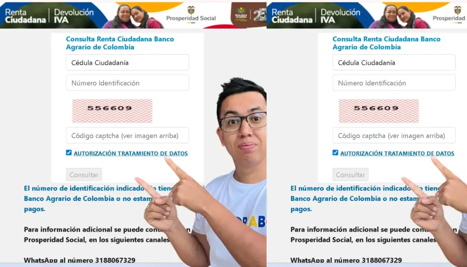 foto de wintor abc y link de consulta banco agrario