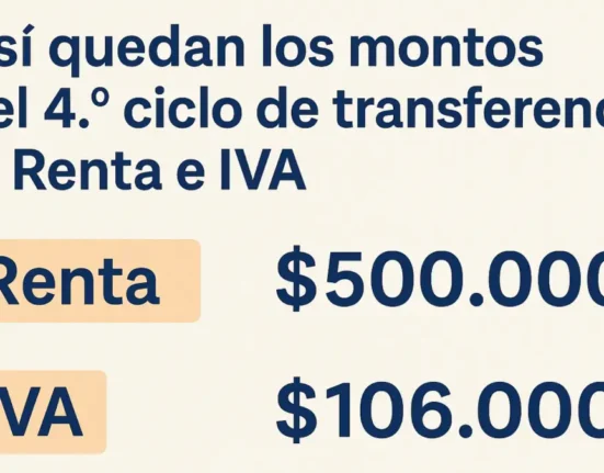 Así quedan los montos del 4.º ciclo de transferencias — Renta e IVA