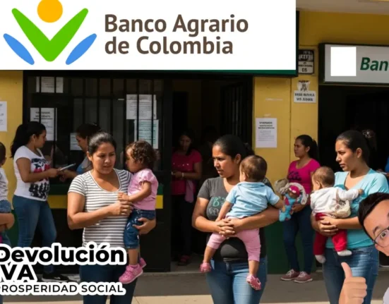 foto con mujeres y hijos logo del iva y banco agrario